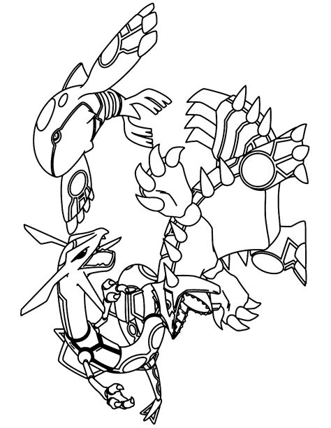 Printable Legendary Pokemon Coloring Pages